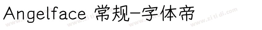 Angelface 常规字体转换